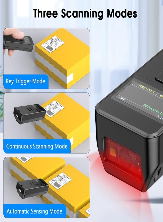 سيمكود ماسح ضوئي لاسلكي ثنائي الأبعاد بتقنية بلوتوث من Symcode مزود بشاشة عرض ومشبك شفط مغناطيسي، ماسح ضوئي صغير محمول لرموز QR لجرد الكتب في المكتبات، متوافق مع أجهزة iPhone و iPad وهواتف Android - Image 4