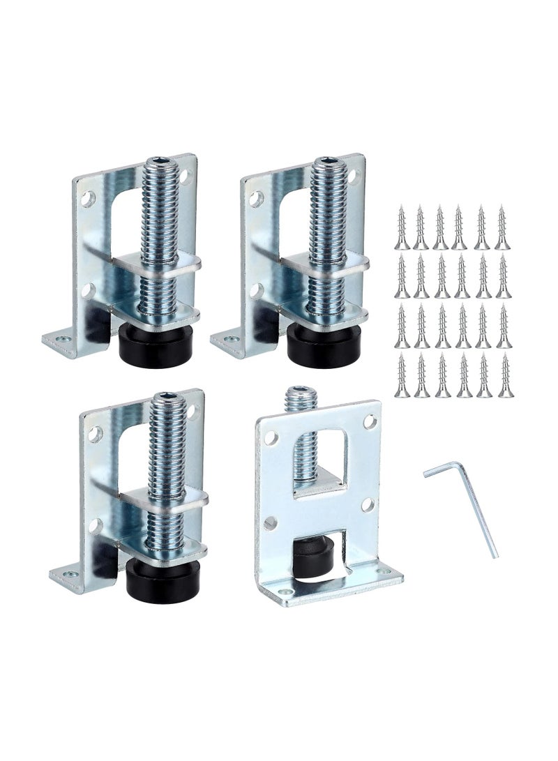 إكسفور Heavy Duty Adjustable Furniture Leveler Feet, 4 Pcs M10 Furniture Leveling Legs, Leg Leveler, For Furniture, Table, Cabinets And Workbench - Image 1