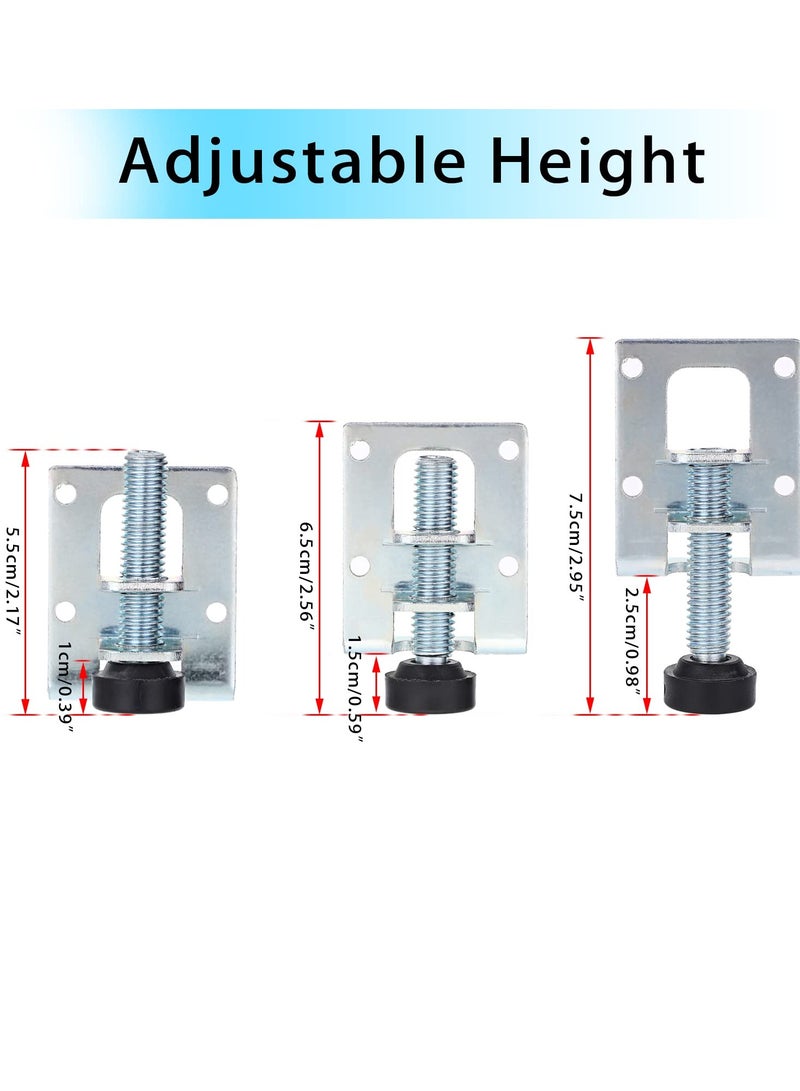 إكسفور Heavy Duty Adjustable Furniture Leveler Feet, 4 Pcs M10 Furniture Leveling Legs, Leg Leveler, For Furniture, Table, Cabinets And Workbench - Image 2
