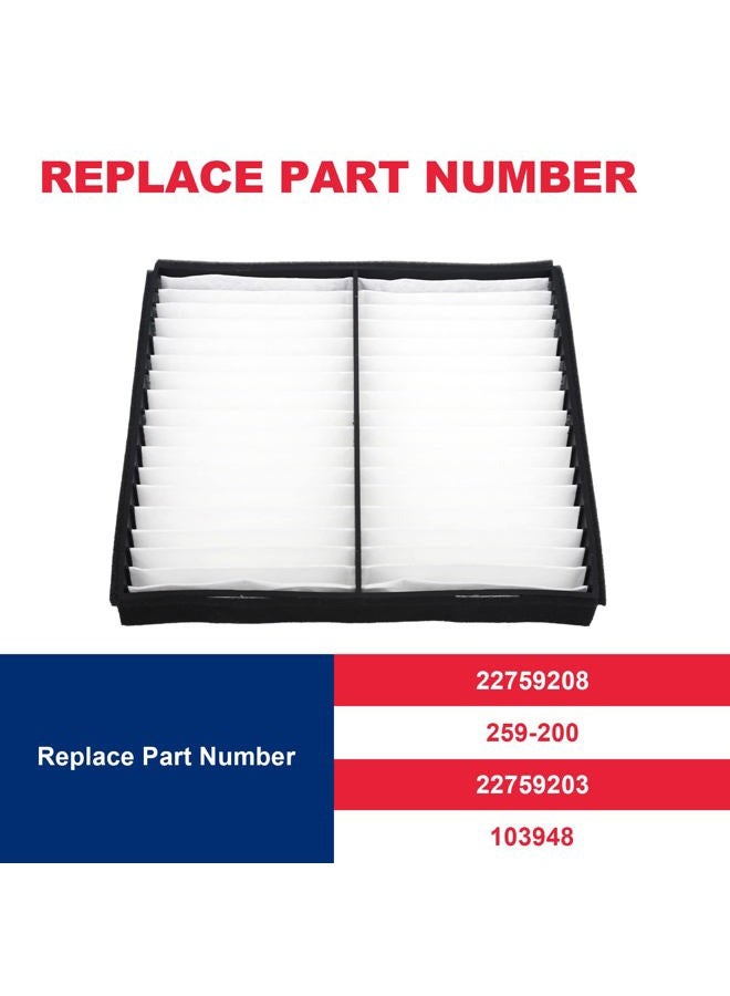 VASTAUTO Cabin Air Filter Kit Fits for 2007-2014 GMC Chevy Silverado Sierra Tahoe Yukon Avalanche Suburban Cadillac Escalade,Replaces# 22759208 259-200 22759203 103948 Cabin Air Filter Retrofit Kit - Image 2