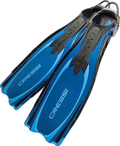 Cressi Reaction EBS Adjustable Open Heel Fins BlueAzure XSS - Image 1