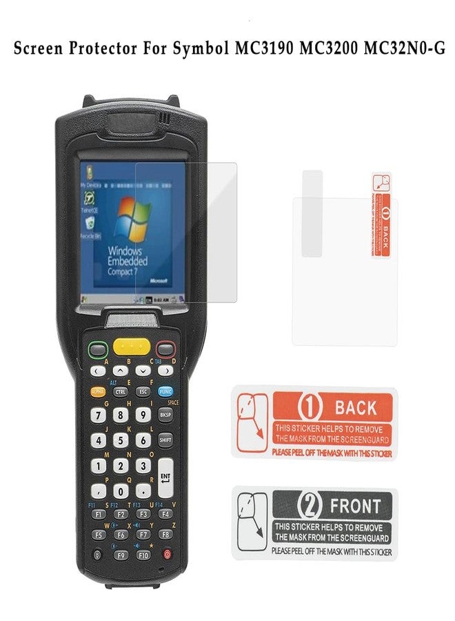 واقي شاشة MC3200 (عبوة من 5 قطع) لماسح الباركود المحمول زيبرا MC3190-G، MC3190-R، MC3190-S، MC32N0-G، MC32N0-R، MC32N0-S، MC3200، عالي الوضوح، مقاوم للخدوش وبصمات الأصابع - Image 2