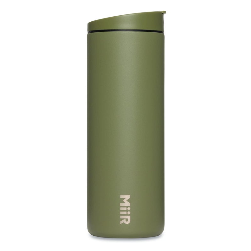 MiiR Flip Traveler 16oz  DoubleWall Vacuum Insulated with Leakproof Flip Lid BPAFree Stainless Steel Construction Insulated Tumbler for Hot or Cold Drinks