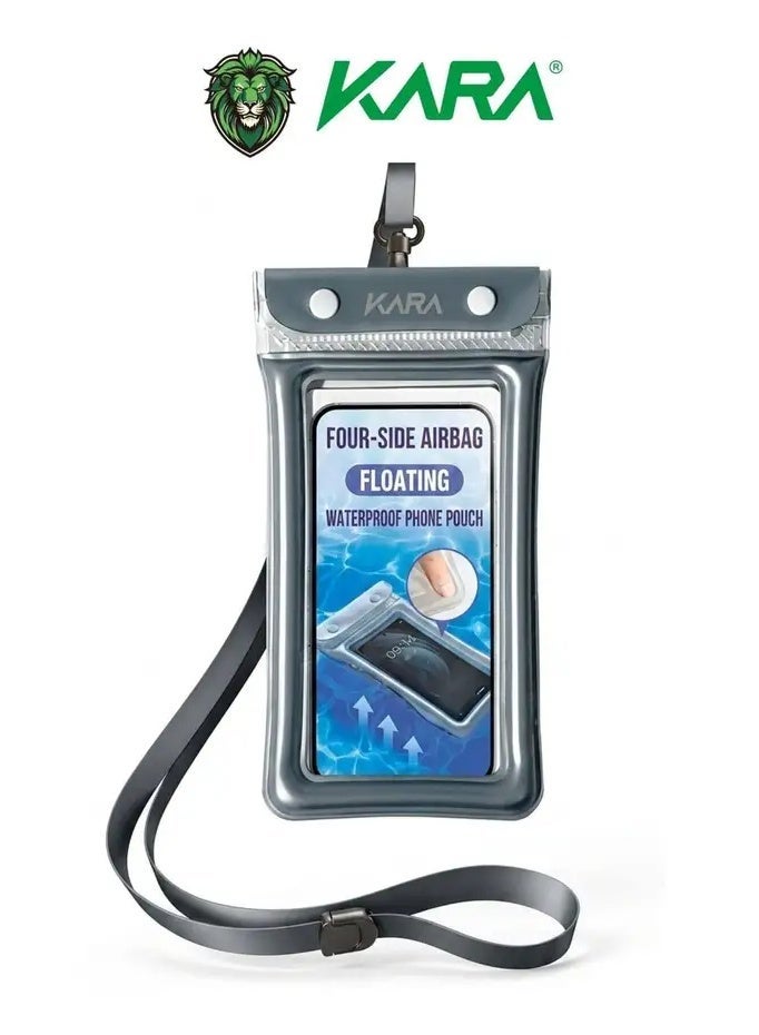 Khara KARA Waterproof Phone Pouch Compatible with All Smartphones – Easy-to-Use Waterproof Case with Face ID Support and Neck Lanyard - Image 1