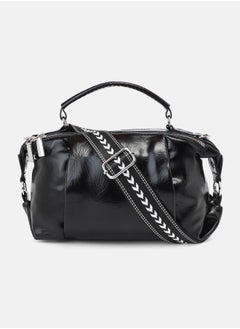 Haute Sauce Solid Zip Lock Regular Vegan Leather Hand Bag For Women  - Image 4