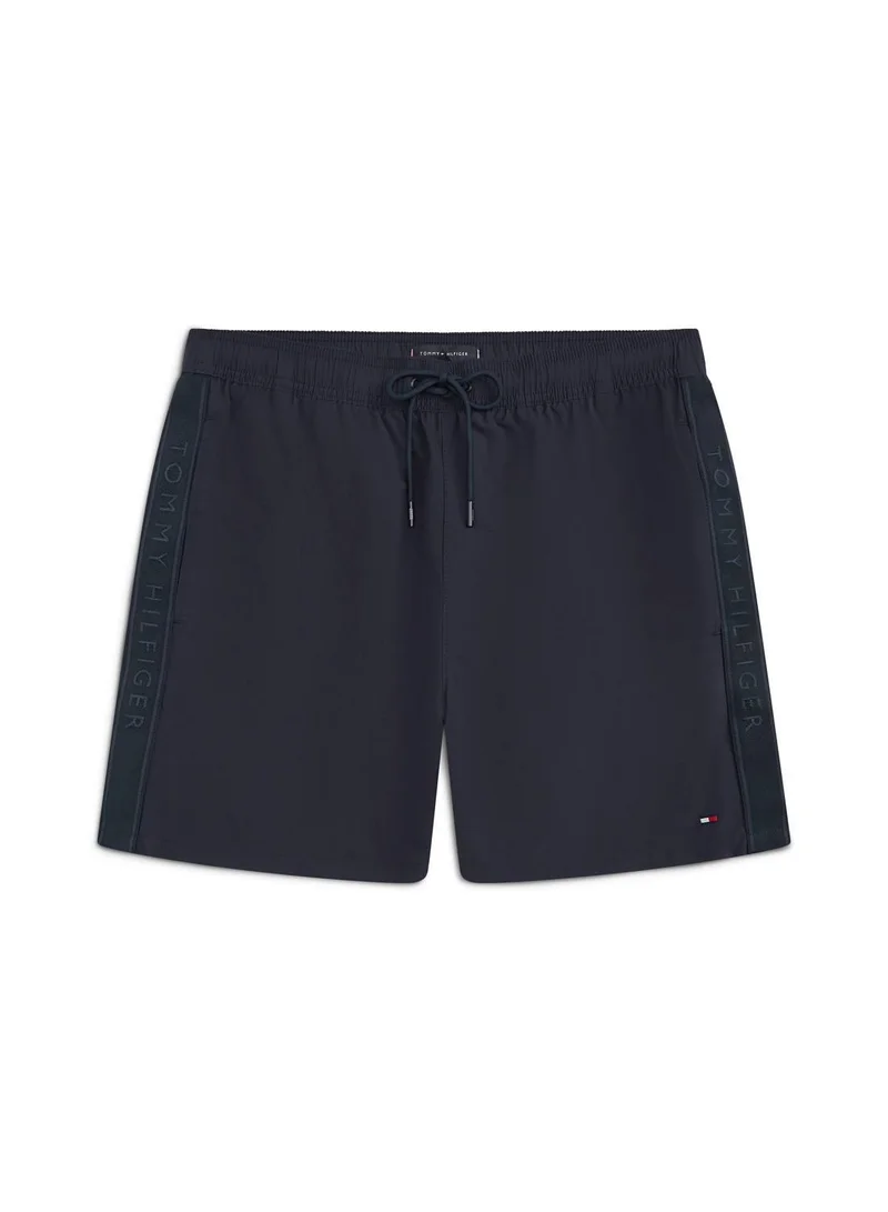 TOMMY HILFIGER Desert Sky Tonal Logo Mid Length Swim Shorts for Men | Best Price UAE