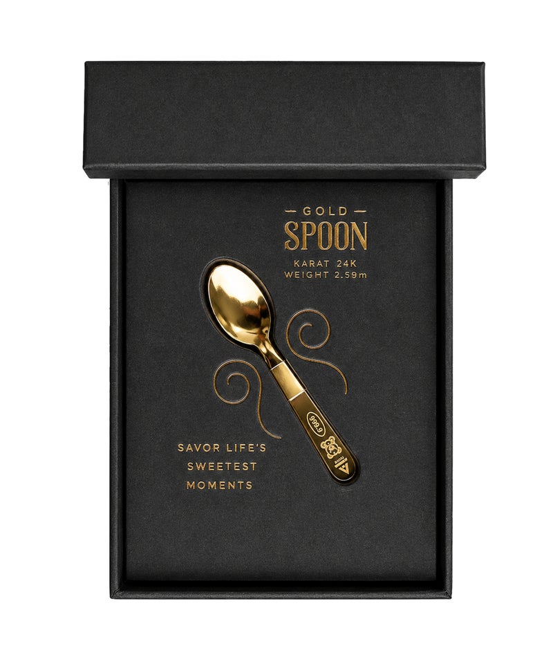 AURIZ MINTING Rizan Jewellery - Auriz Minting 2.5Gm 24K Gold Spoon 999.9 Purity - 2.5 Grams - Image 2