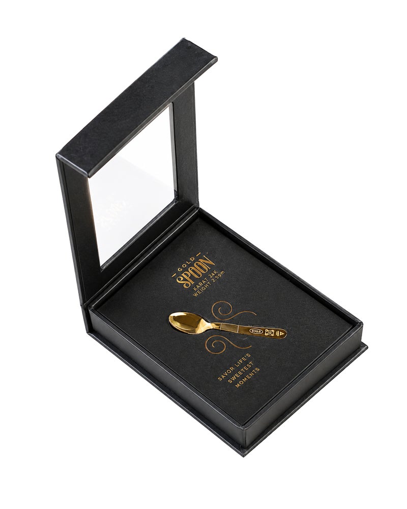 AURIZ MINTING Rizan Jewellery - Auriz Minting 2.5Gm 24K Gold Spoon 999.9 Purity - 2.5 Grams - Image 3