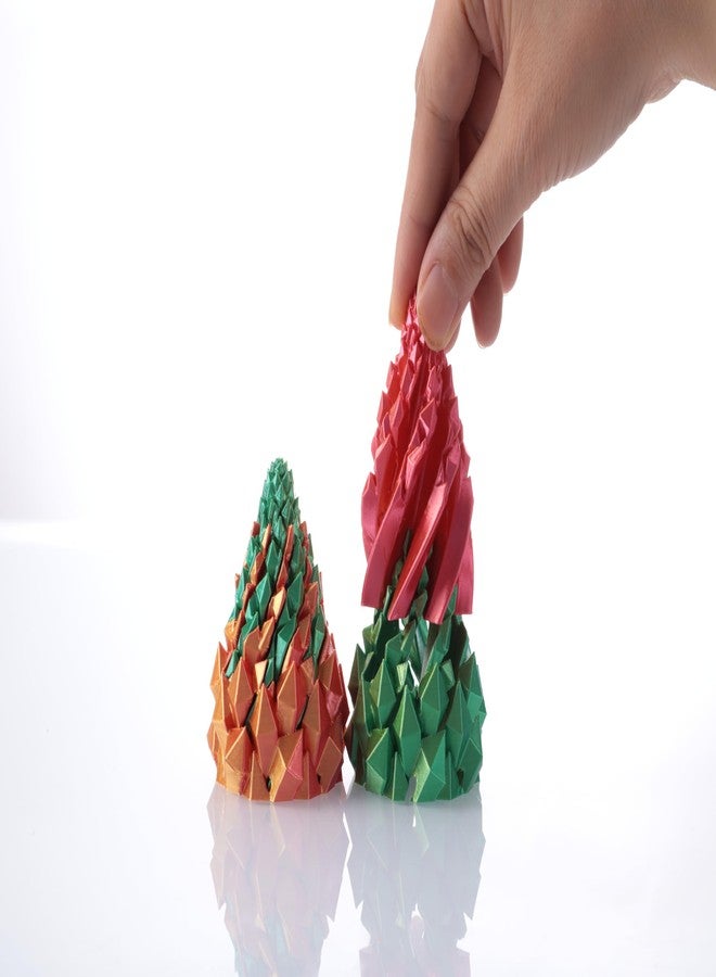 Yonaso 2 Pack Impossible Cone,Spiral Cone Fidget Toys-Christmas Pine Cone Design with 2-Tier Stackable Spirals, Desk Decor for Anxiety Relief, Cool Office Gift Set for Adults&Kids - Image 3