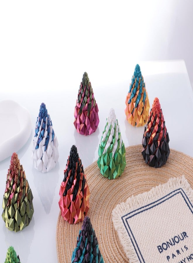 Yonaso 2 Pack Impossible Cone,Spiral Cone Fidget Toys-Christmas Pine Cone Design with 2-Tier Stackable Spirals, Desk Decor for Anxiety Relief, Cool Office Gift Set for Adults&Kids - Image 4