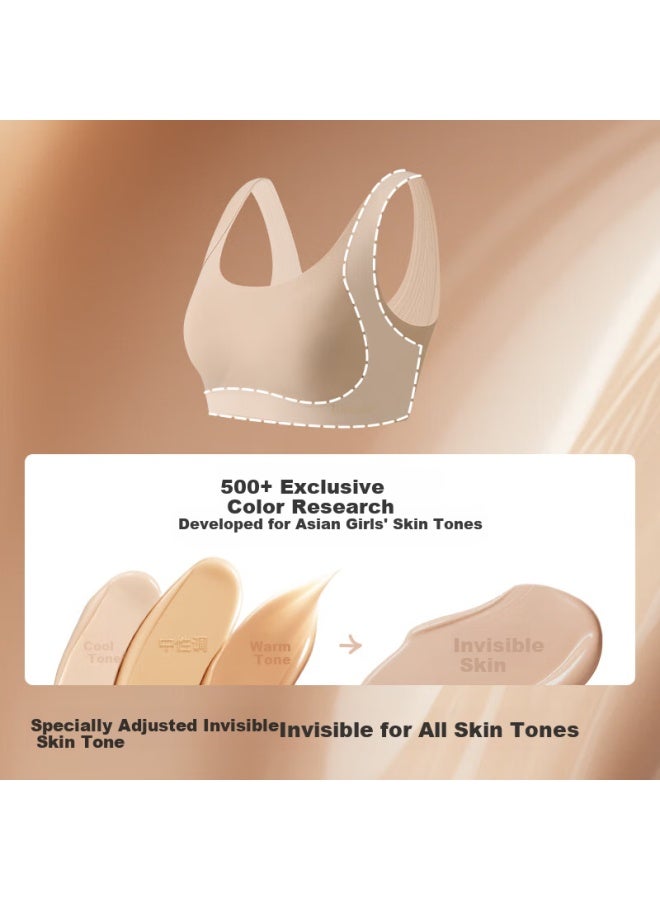 Like Uu Children's Underwear, Girls' Developmental Stage Management Underwear, Middle And High School Students' Foundation Liquid Invisible Young Girl Bra - Image 1