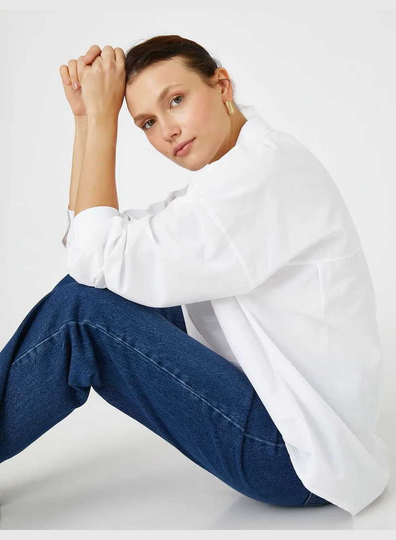 كوتون Pocket Oversized Shirt