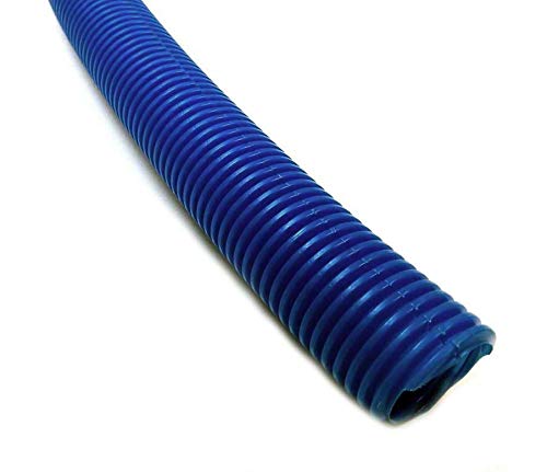Electriduct 1/2" Split Wire Loom Tubing Polyethylene Corrugated Flexible Conduit (0.5 Inch ID) - Blue - 100 Feet - Image 5