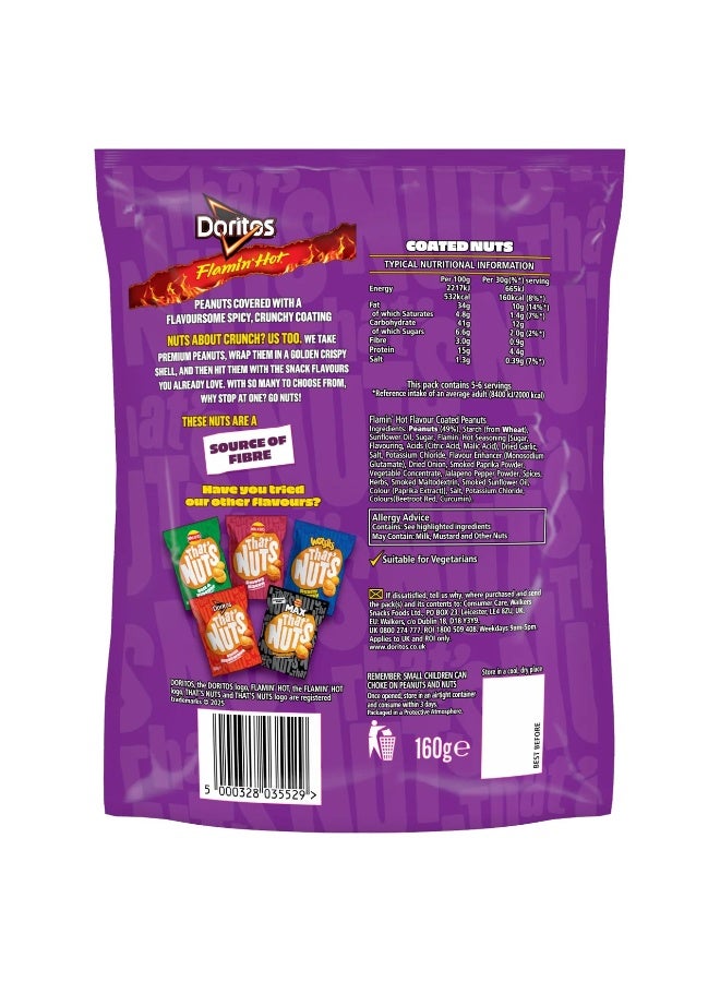 Doritos That’s Nuts Flamin Hot Flavour Coated Peanut 160g - Image 2