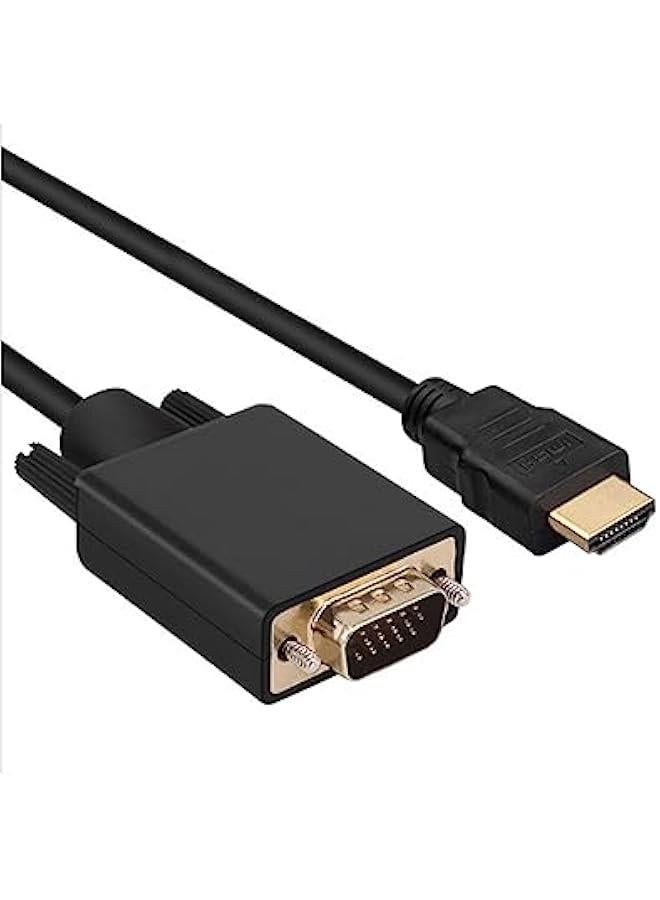 FYLX HDMI to VGA Cable 1080P  Male to VGA Male MM Video Converter Cord VGA Adapter atible w Desktop Laptop DVD to 15 Pin DSUB VGA HDTV Monitor Projector  6Ft - Image 1
