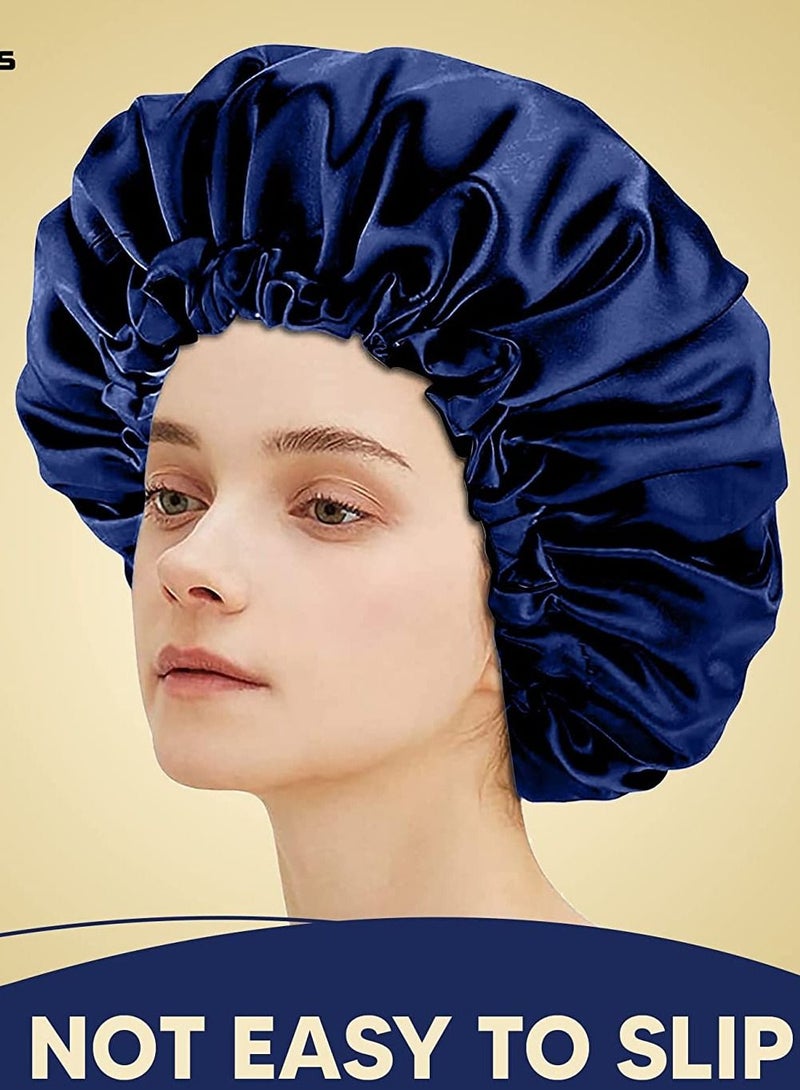 غطاء نوم مصنوع يدويًا من الساتان الخالص وقابل للانعكاس بالكامل - Image 3