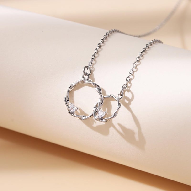 Baydurcan Big Little Sister Gift Birthday Gifts for Sisters, Gifts from Sisters Necklace for Women(Big & Little sister) - Image 5
