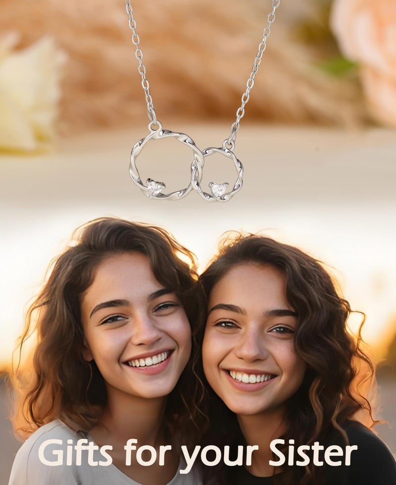 Baydurcan Big Little Sister Gift Birthday Gifts for Sisters, Gifts from Sisters Necklace for Women(Big & Little sister) - Image 3