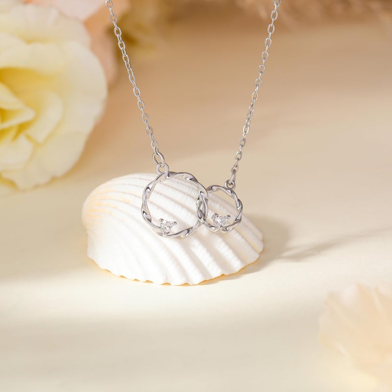 Baydurcan Big Little Sister Gift Birthday Gifts for Sisters, Gifts from Sisters Necklace for Women(Big & Little sister) - Image 2