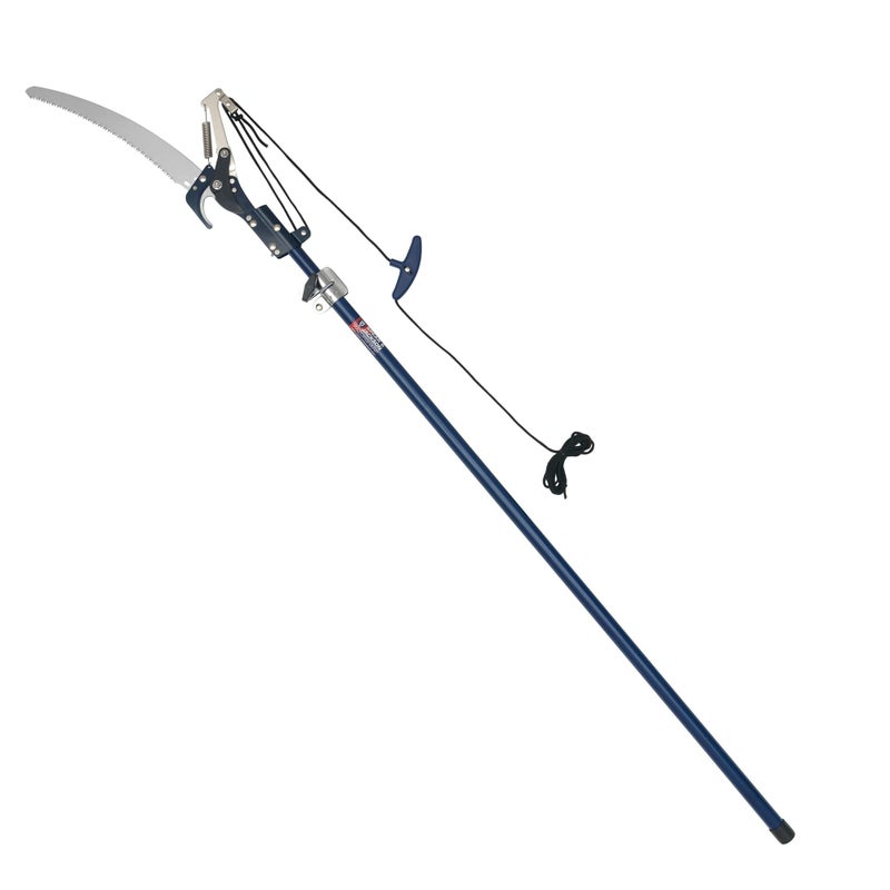 Spear & Jackson 4930FZ Razorsharp Telescopic Tree Pruner, Extendable Pole Handle for Removing High Branches, Sharp Saw Blade for Cutting Thick Limbs and Powerful Pull Cord Lopper for Light Trimming - Image 1