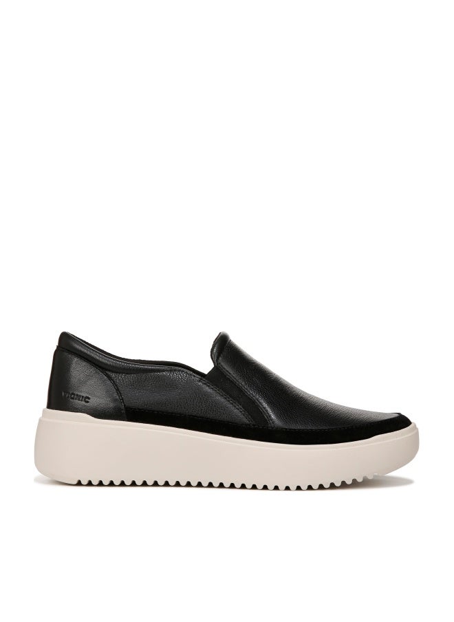 Vionic Womens Kearny Sneaker Black Leather 10 M - Image 1