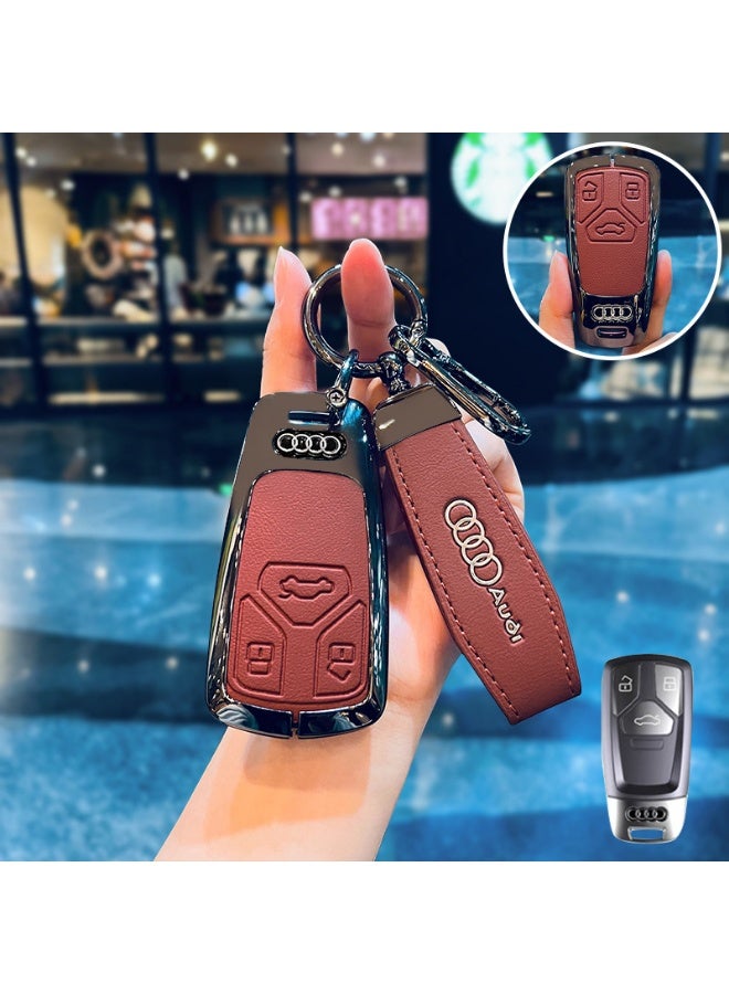 Audi 2025 Audi Q5L special key set luxury 2024 A4L premium car key all inclusive protective case for men and women General Motors keychain - Image 1