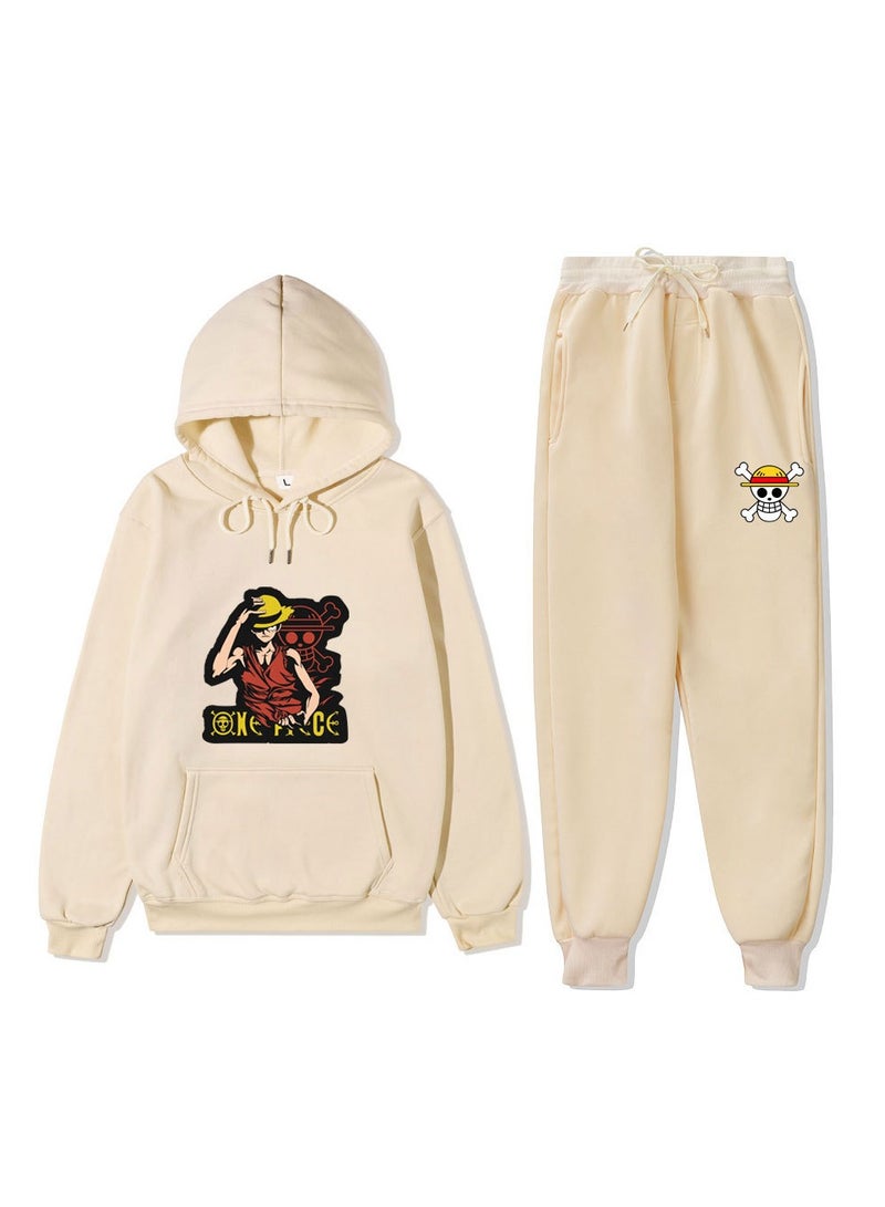 KUYING New One Piece Hooded Sweatshirt And Pants Casual Loose Suit  - Image 1
