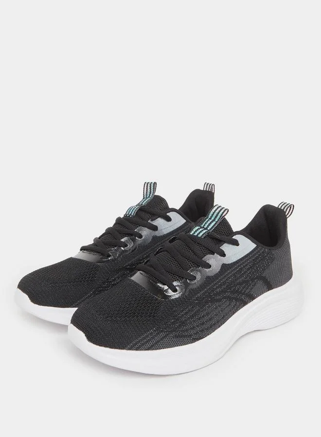 Styli Styli Printed Lace Up Sneakers