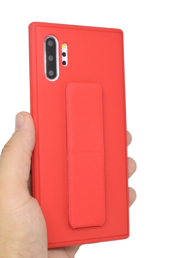 BORTONY Case Silicone Camera Protected Shockproof With Finger Grip Stand Cover Galaxy Note 10 Plus - Image 3