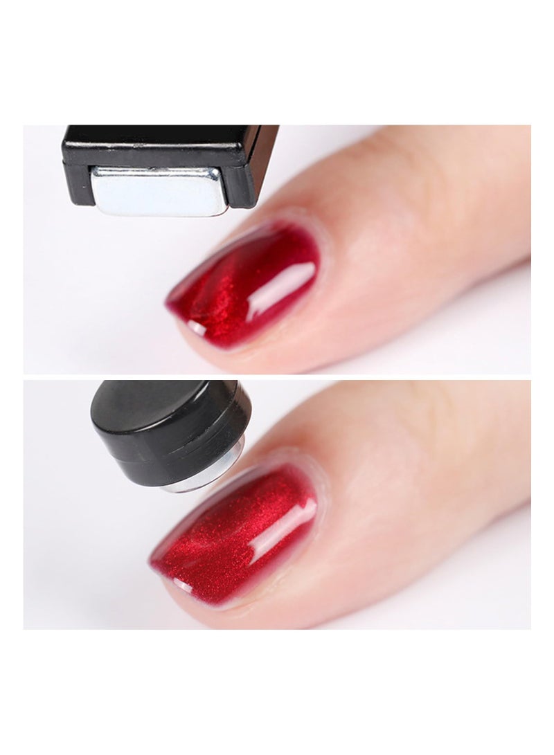 Excefore 3 PCS Nail Magnet Stick Cat Eye Magnet Tool Double-Headed Nail Art Magnet Stick Set Magnet Wand Strong Magnet Stick for Home DIY, Salon, Studio or Home - Image 4