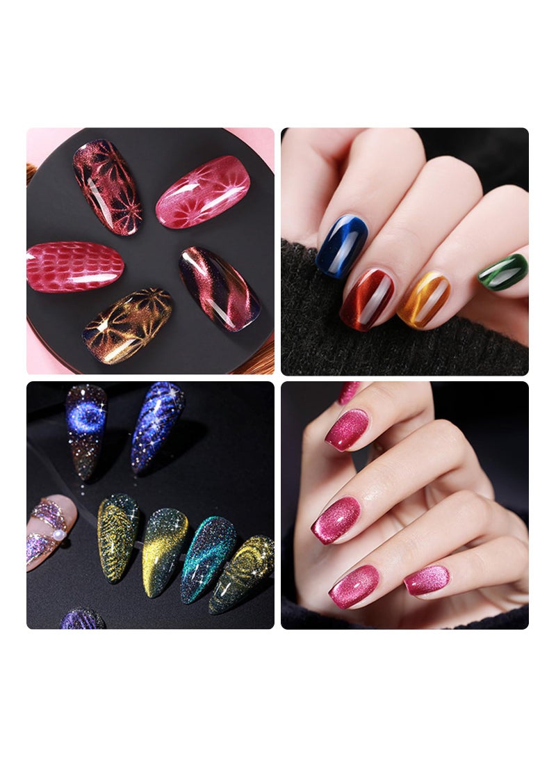 Excefore 3 PCS Nail Magnet Stick Cat Eye Magnet Tool Double-Headed Nail Art Magnet Stick Set Magnet Wand Strong Magnet Stick for Home DIY, Salon, Studio or Home - Image 2