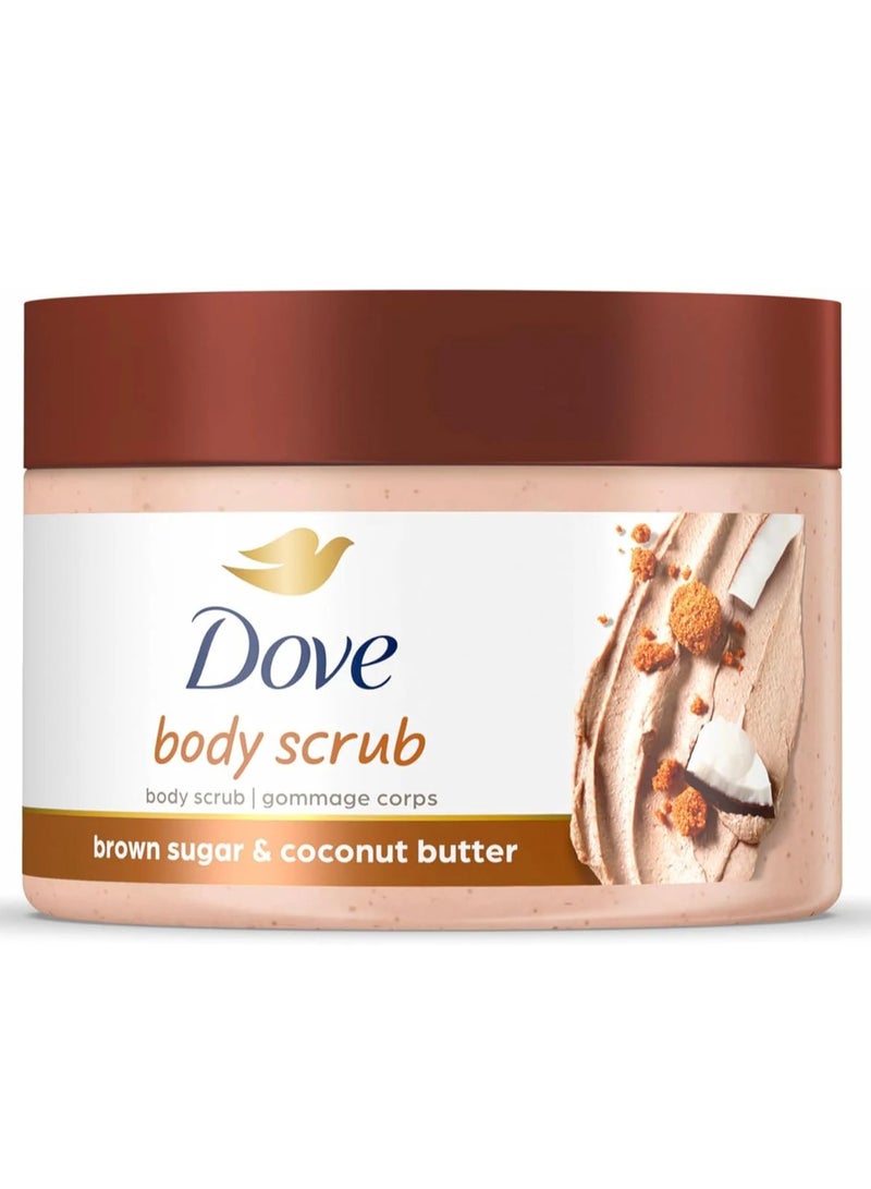 دوف مقشر الجسم مندوف بخلاصة السكر البني وزبدة جوز الهند 298جم - Image 1