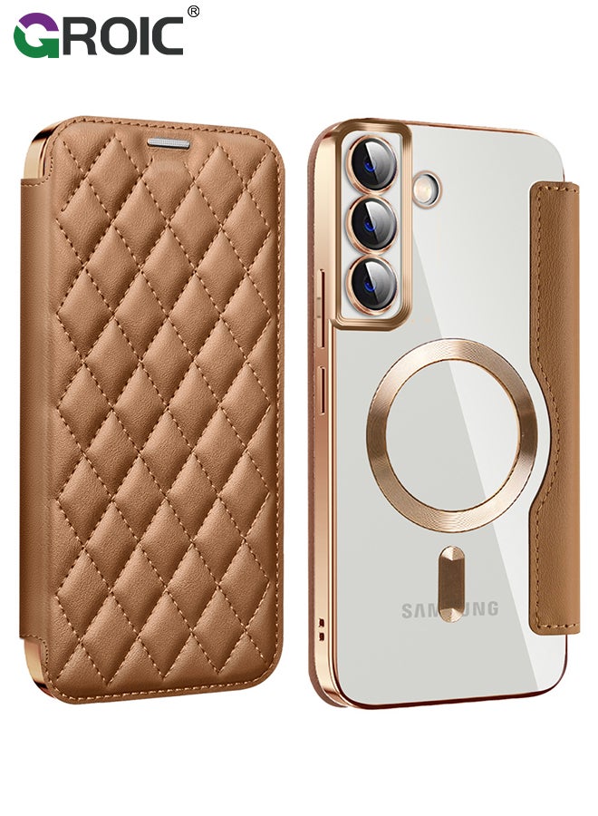 GROIC For Samsung Galaxy S24 Plus Phone Case,Wallet Case with RFID Blocking Flip Credit Card Holder,Wireless Charging Phone Shell,Leather Filp Phone Cover for Samsung Galaxy S24 Plus 6.6''  - Image 1