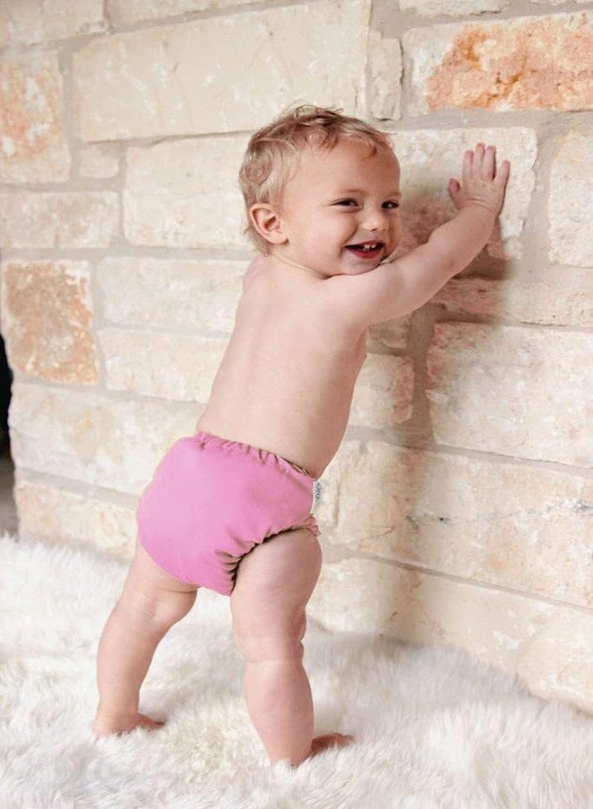 GIANT IMPEX Ultra-Absorbent Cloth Diapers for Printed Cloth Diapers with Adjustable Inserts for Your Little One's Perfect Fit Happy Babies (Pink Colour) - Image 3