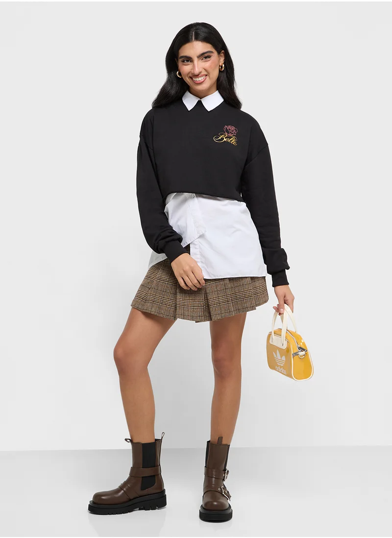 Disney Princess Cropped Graphic Sweatshirt