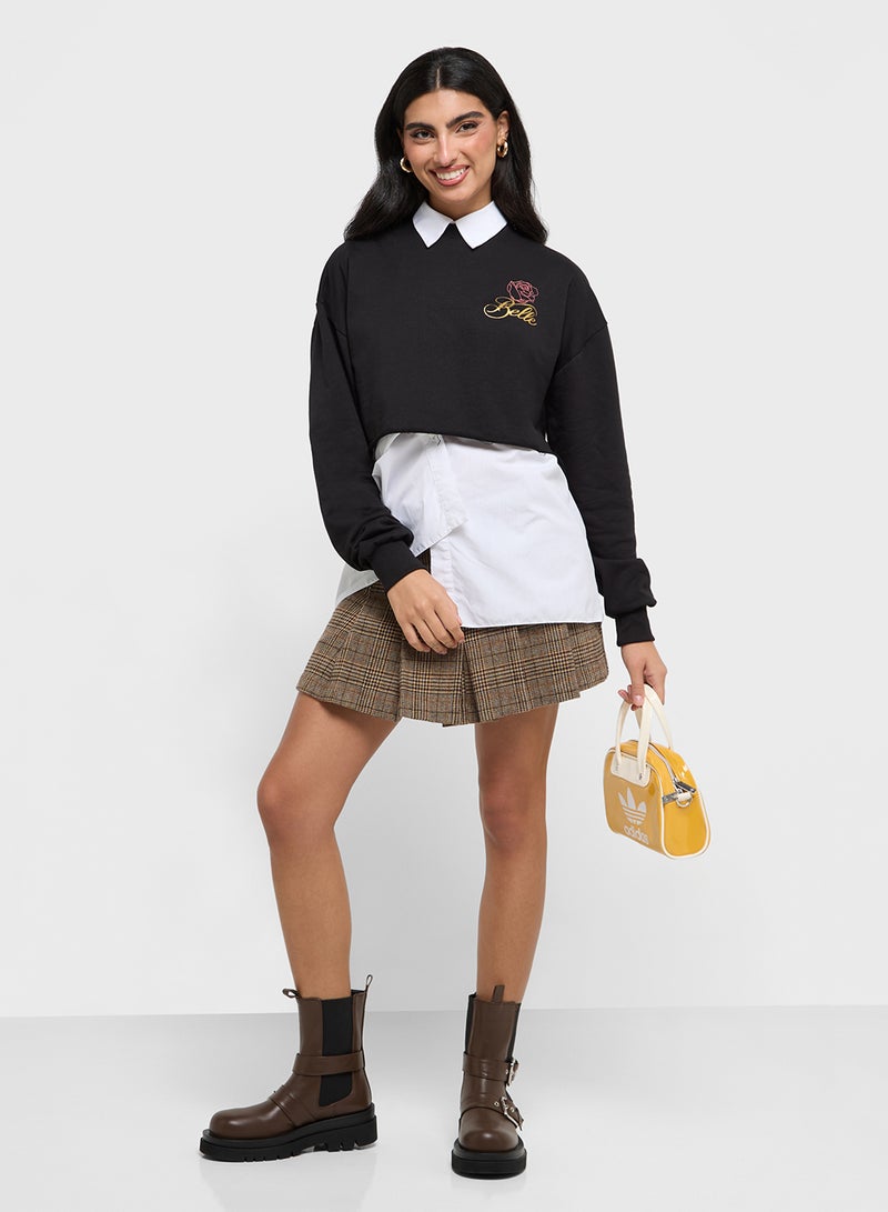 Disney Princess Cropped Graphic Sweatshirt  - Image 4