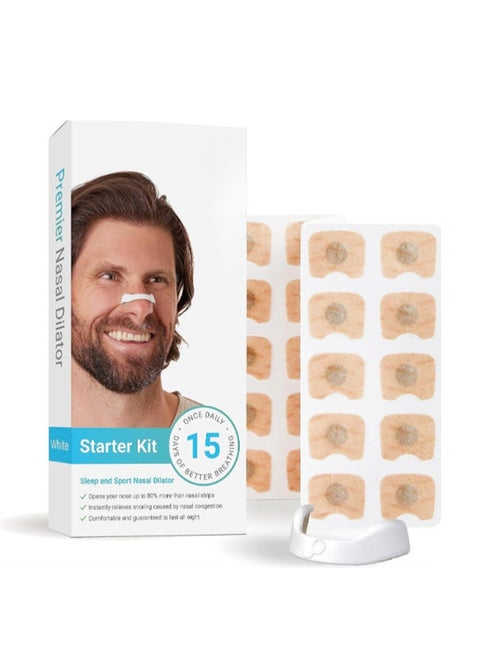 Breathing Refill Tabs Pack - Boost Oxygen Intake, Improve Sleep Quality Snoring Solution- Sweat Resistant, Skin Safe Nasal Strips - Extra Strength Snore Stopper - (30 Count (Pack of 1)