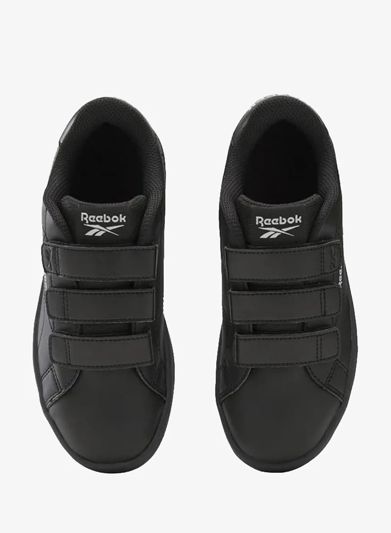 Reebok Black/Grey1 Reebok Court Clean Hook & Loop Straps Kid's Shoes for Women | Best Price UAE