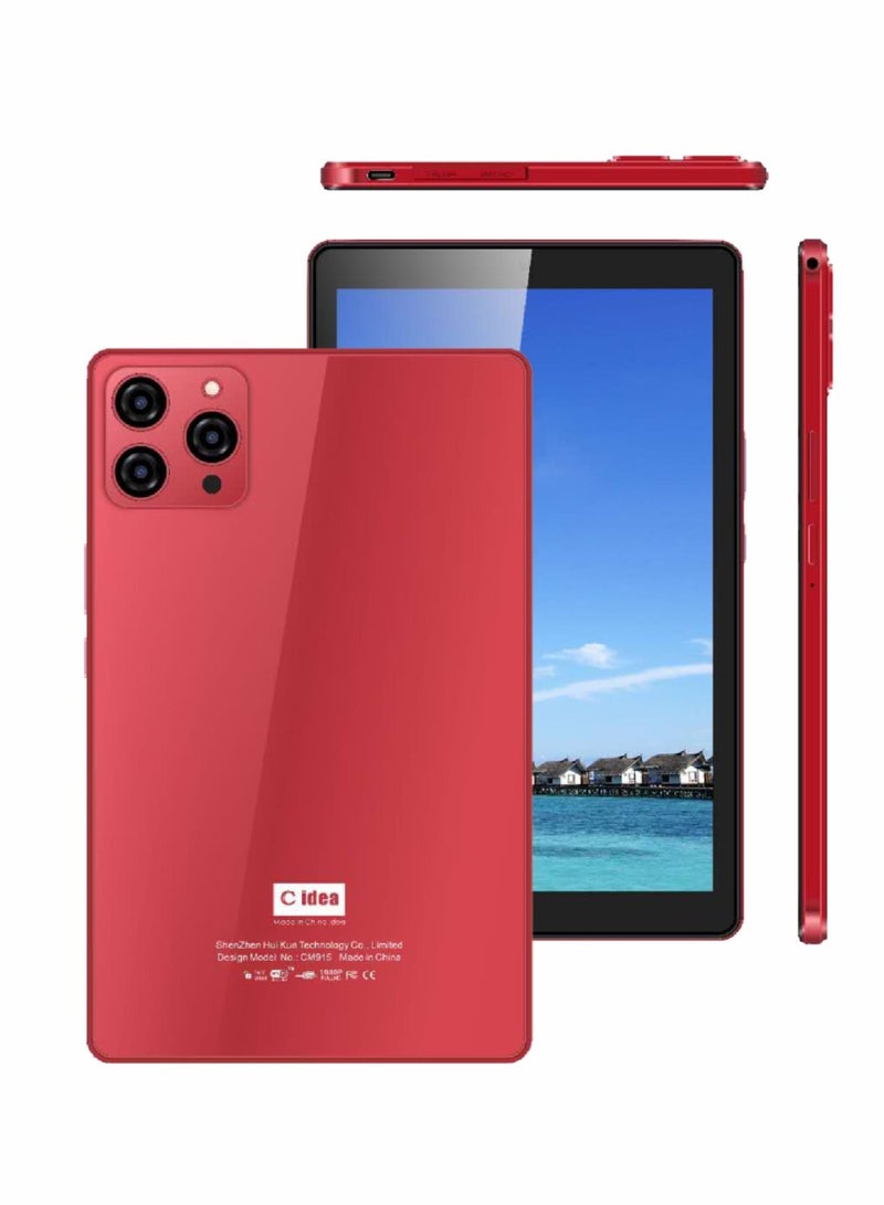 سي آيديا كمبيوتر لوحي ذكي مقاس 9 بوصات يعمل بنظام Android Tab IPS وشاشة واحدة وذاكرة الوصول العشوائي (RAM) سعة 8 جيجابايت وذاكرة قراءة فقط (512 جيجابايت) وتقنية 5G LTE وWiFi Zoom وTiktok مدعوم بحافظة واقية - Image 1
