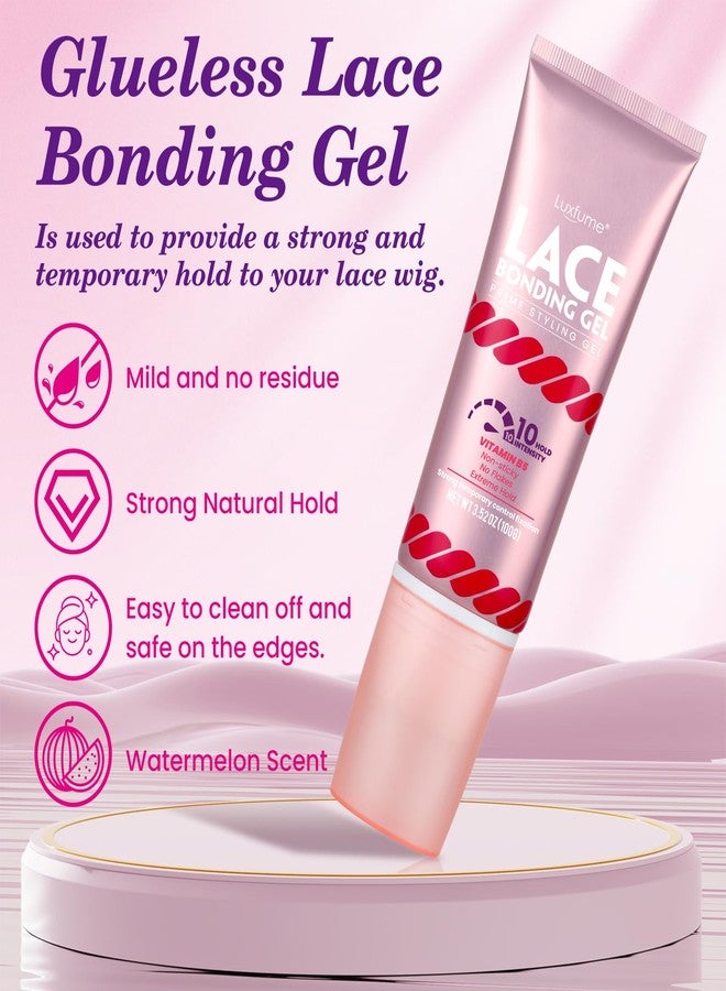 Luxfume Lace Bonding Gel 100g,Extreme Hold Lace Gelly,New Brush Head Design,Invisible & Skin-Friendly Formula,Wig Glue Lace Glue,Temporary Daily Hold for Lace Front Wigs and Hair,Waterproof & Sweatproof - Image 5