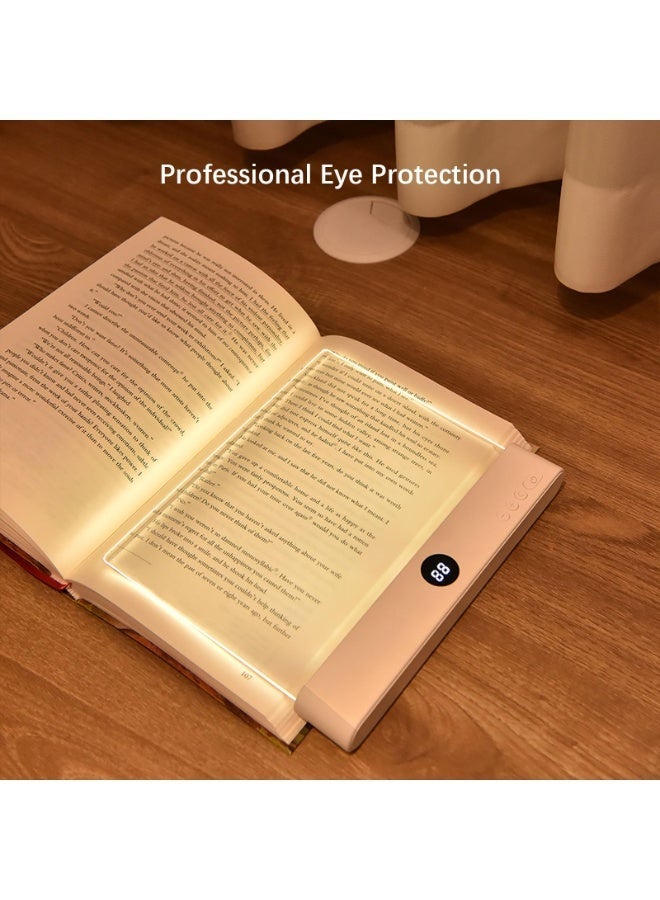 LED Book Light and Night Light 2 in 1, 3 Color Temperatures & Stepless Dimming, USB Rechargeable Reading Light with Timer for Night Reading (White) - Image 3