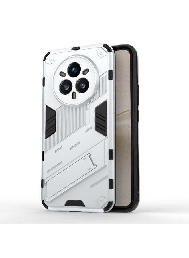 The Bros حافظة لهاتف ريلمي 14 برو+ 5G بنمط بانك درع 2 في 1 من PC + TPU مع حامل