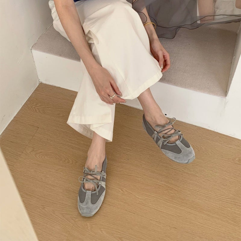Women's Leather Bowknot Loafer Shoes - Image 3