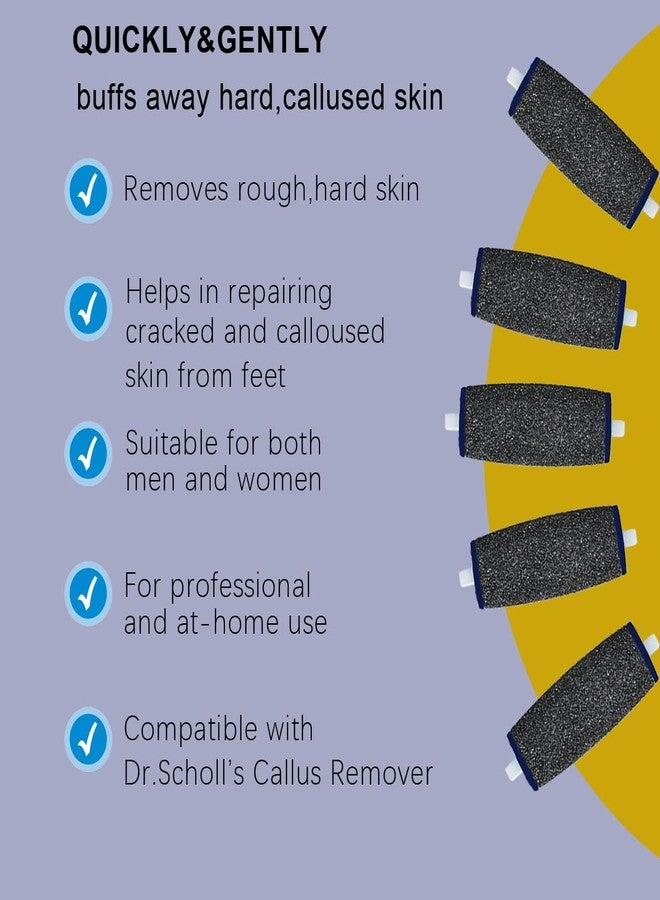 GOMINYUF Replacement Roller Compatible with Dr. Scholl's Callus Remover Electronic Foot File-Extra Coarse (12 Pack) - Image 4