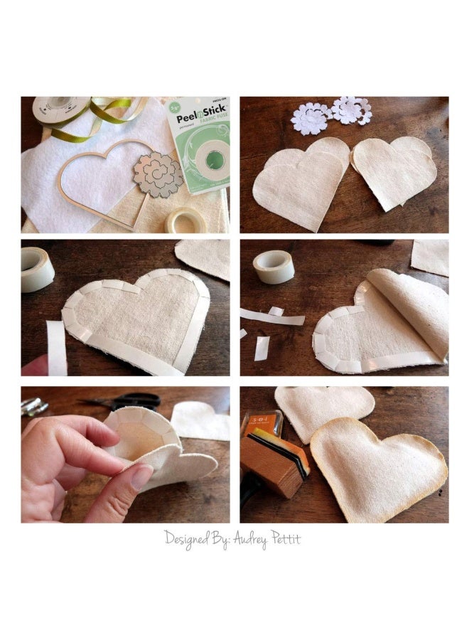 HeatnBond شريط لاصق من القماش Peelnstick من Therm O Web مقاس 5 8 بوصات × 20 قدمًا 3346 - Image 2