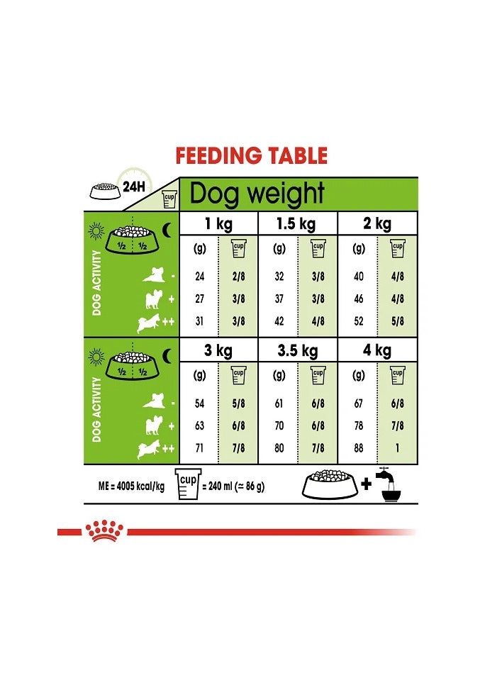 Royal Canin Dry Food for XS Breed Adult Dogs (10+ Months & Up to 4kg),1.5kg - Image 4