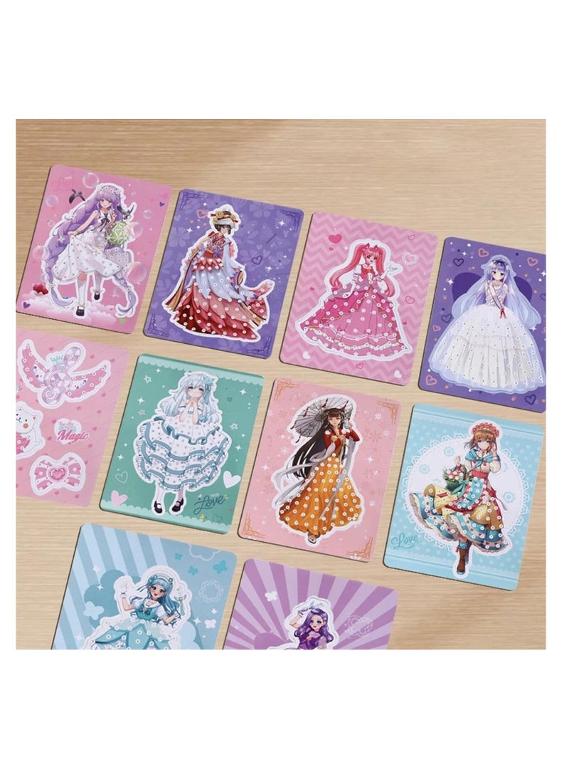 KASTWAVE Fabric Art DIY Toys for Kids, Fabric Art Frenzy, Activity Poking Painting Kit DIY Crafts, Childhood Infinite Dream Hand-Painted, Paper Craft Kit for Girls Age 3-8, Kids Arts Crafts Kit - Image 2