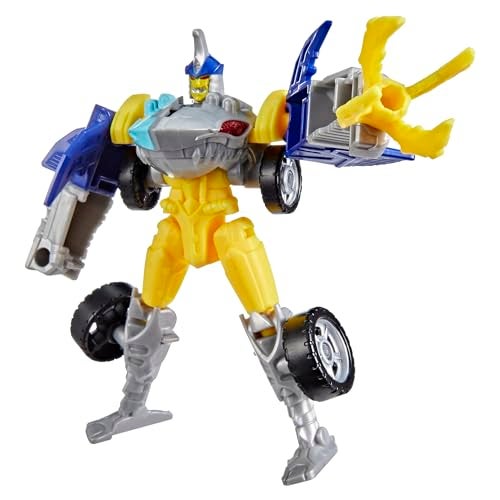 TRANSFORMERS تحولات عالم السايبر سكاي بايت شخصيات أكشن 4 إنش تغيير سريع إلى وضع السيارة ألعاب روبوت للأولاد والبنات 6 سنوات وما فوق - Image 1