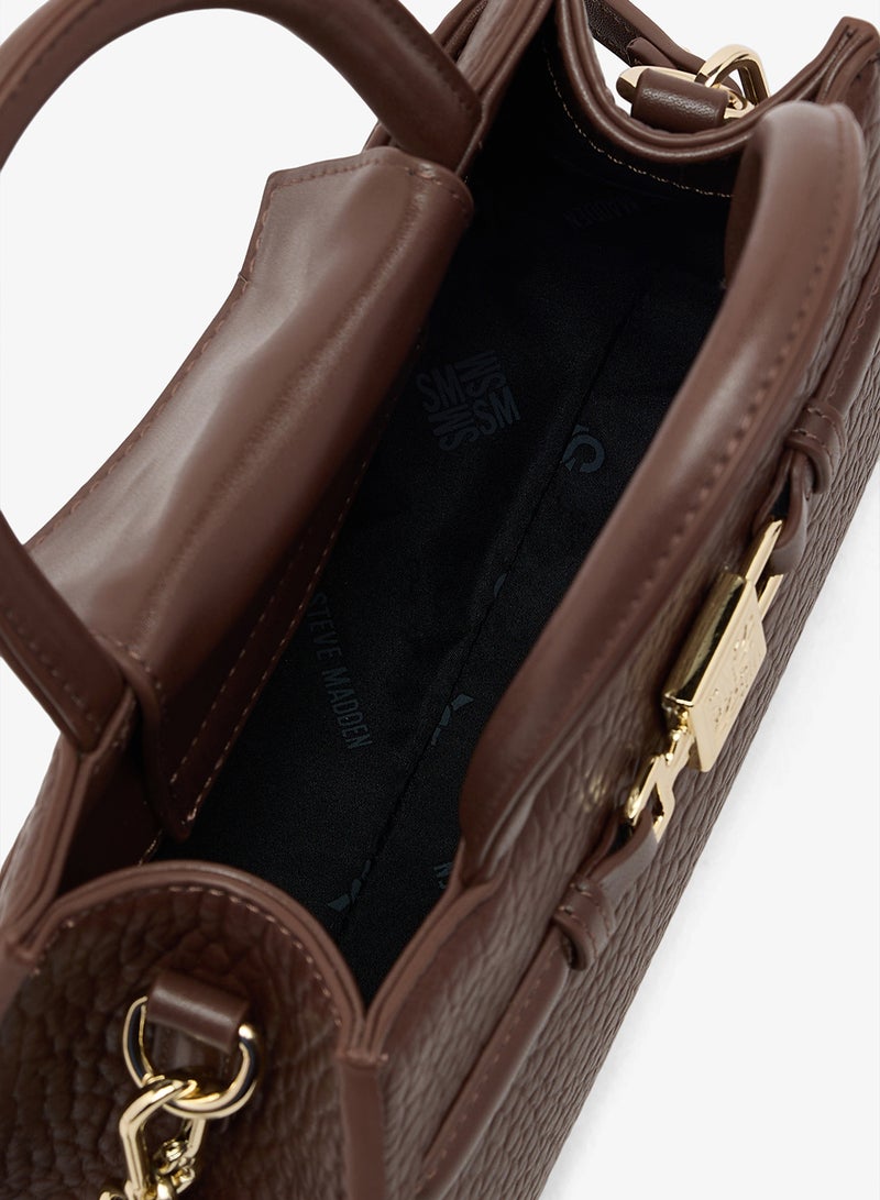 STEVE MADDEN Bsheri Logo Detail Top Handle Satchels - Image 4
