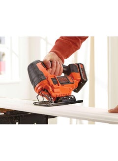 BLACK+DECKER Electric Pendulum Jigsaw Variable Speed 0 2500 Rpm 3 Position Pendulum Tool Free Blade Change Fits T And U Shank Blades Efficient And Precise Orange Black Bdcjs18N Xj  - Image 4